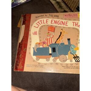Vintage Childrens " The Little Engine That Could" Record Album Story Set Y384